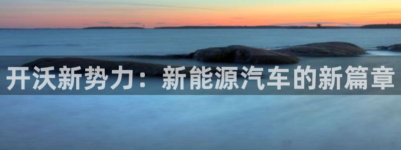 门徒娱乐线路图片高清图:开沃新势力:新能源汽车的新篇章