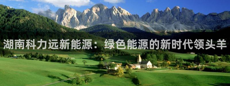 跟门徒娱乐一样的平台:湖南科力远新能源:绿色能源的新时代领头