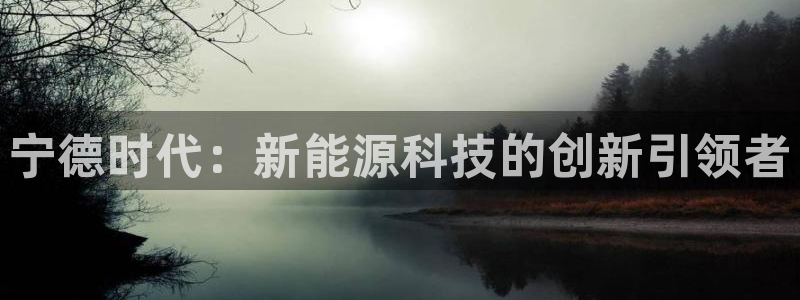 门徒娱乐注册会判官333OO:宁德时代:新能源科技的创新引领